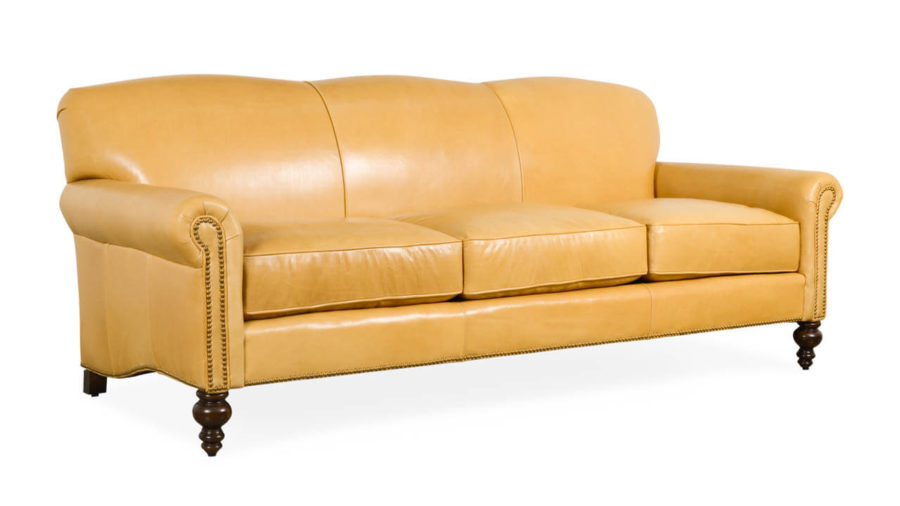 Belhaven Leather Sofa 86 Echo Fawn 3 1