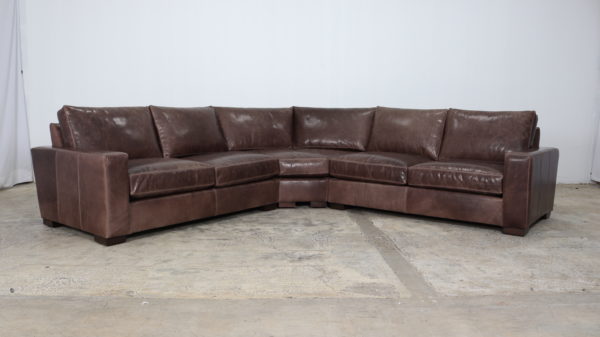 Cococo Home, Moore and Giles, Madrid Dove, Leather Sectional