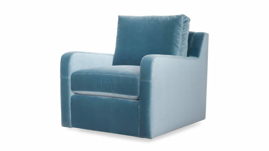Kilgore Fabric Swivel Chair 32 x 38 Como Harbor 2 1