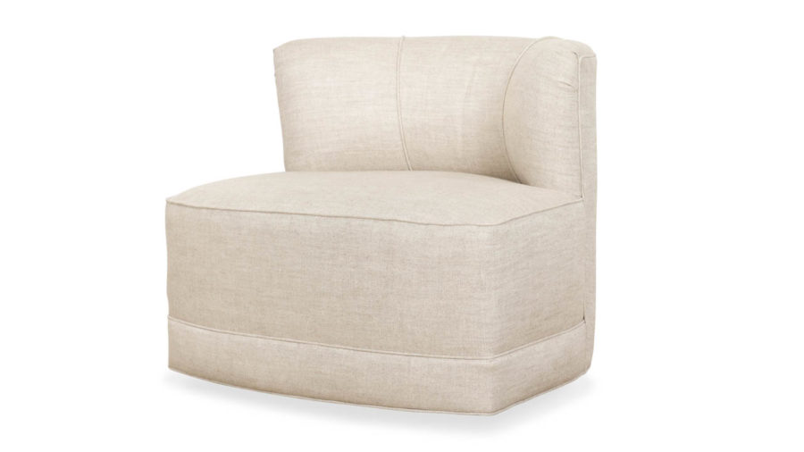 Spin Fabric Swivel Chair Wilde Oatmeal by COCOCO Home