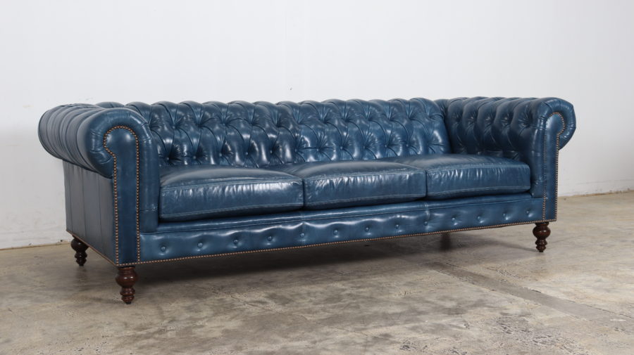 Moore & GIles, Mont Blanc Nice, Chesterfield, Blue Leather, Blue chesterfield, COCOCO Home