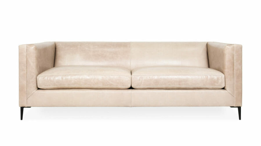 Amelia Leather Sofa 86 x 38 Madrid Rockport