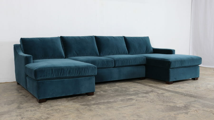 Como Dragonfly, Modern Slope Arm, Chaise Sectional